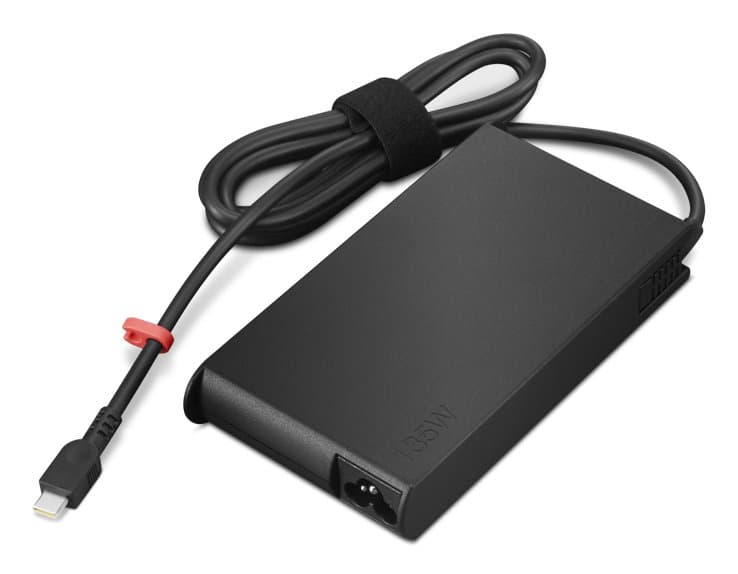 Lenovo ThinkPad 135W AC Adapter, USB-C, 100–240V Input, 5–20V Output