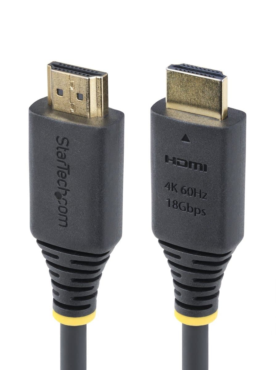 StarTech 110J11, Premium Certified HDMI Cable, 8 ft, 4K 60Hz, HDMI 2.0