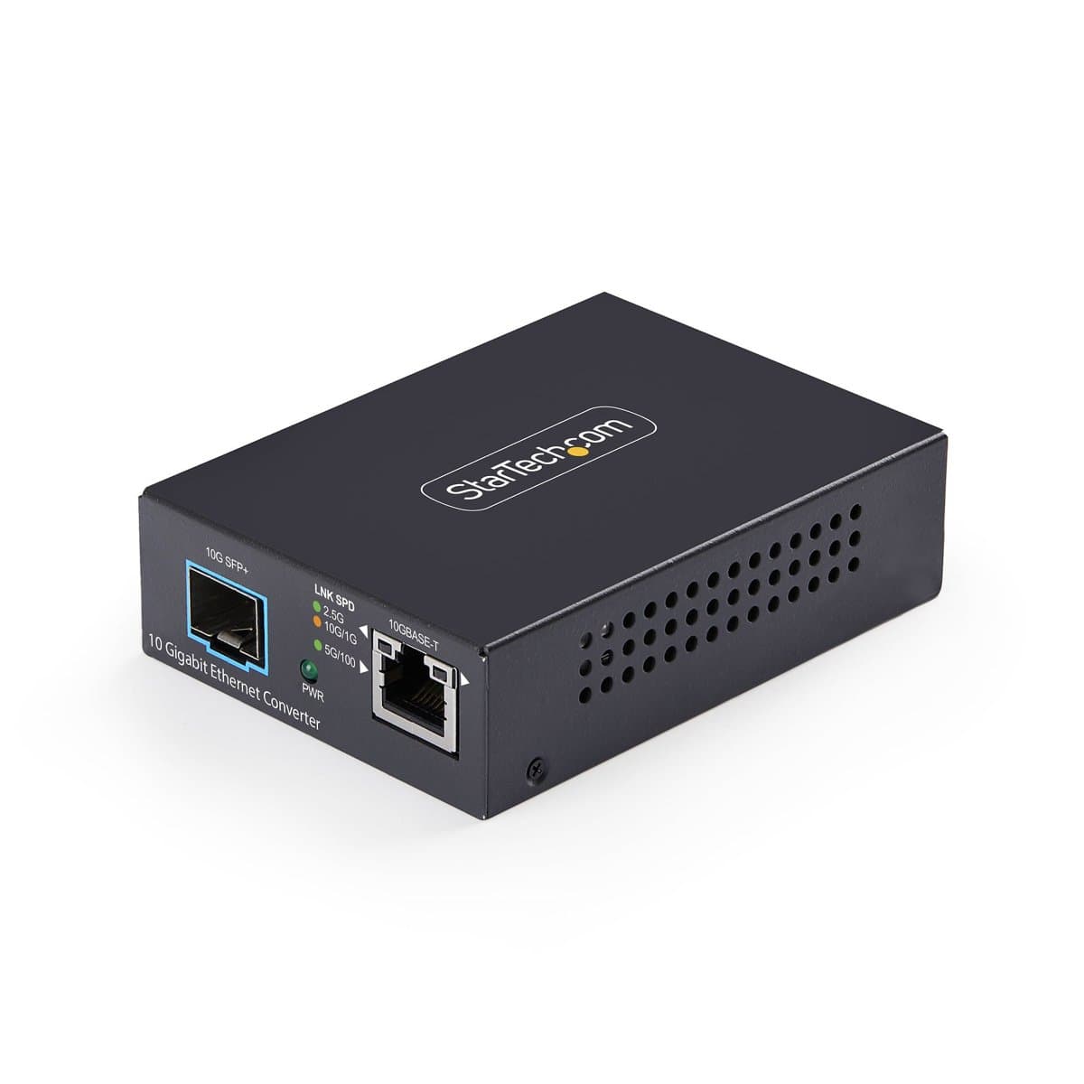 StarTech 10GbE Fiber Media Converter, Copper to Fiber, SFP+, RJ-45