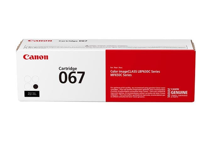 Canon 067 Black Toner Cartridge, Standard Capacity, 1350 Pages