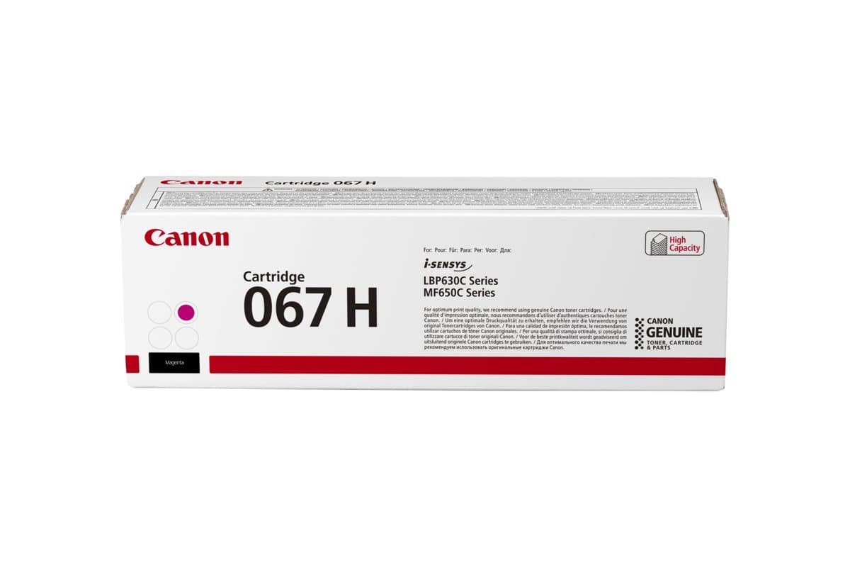 Canon 067H High Yield Magenta Toner Cartridge, 2350 Pages, 1 Pack