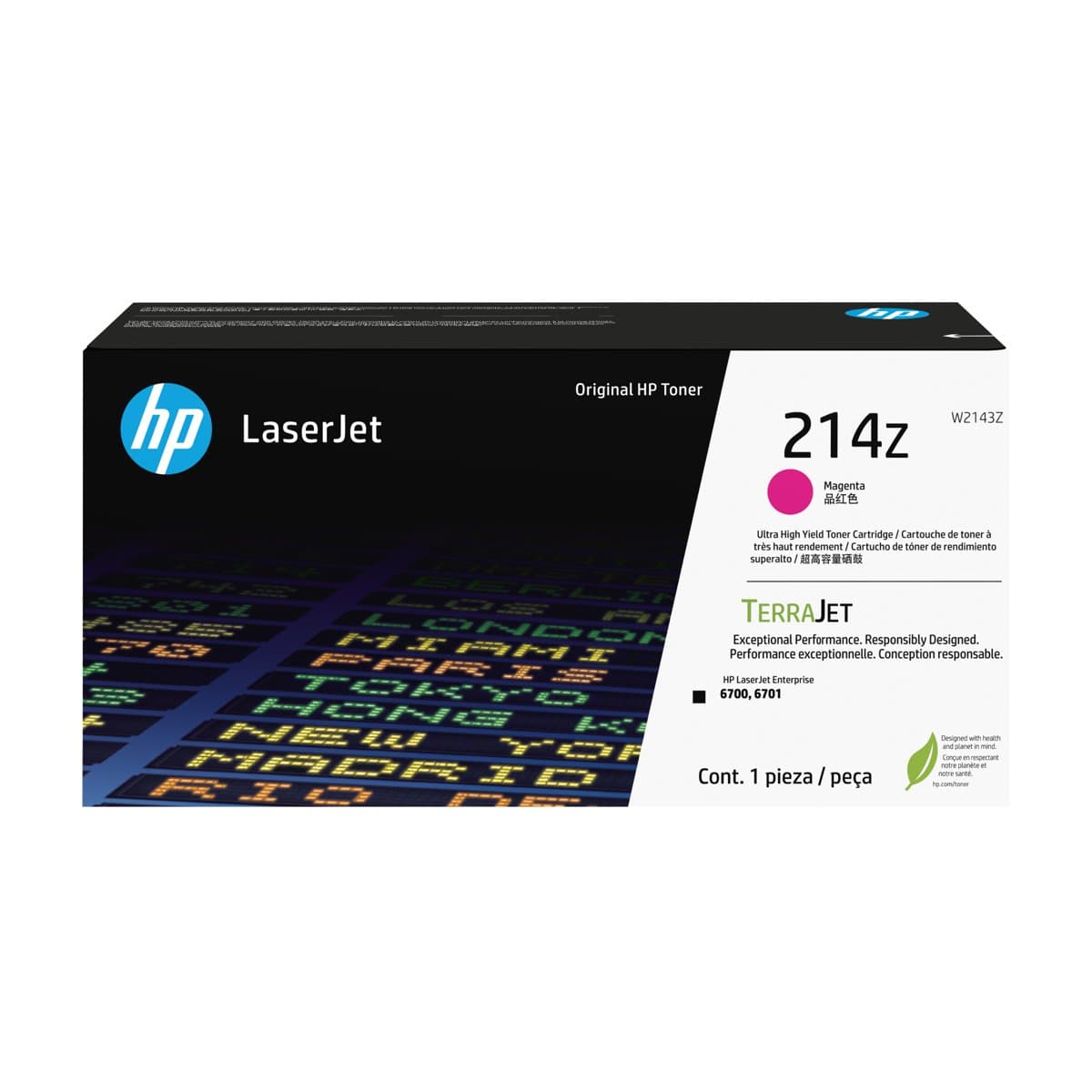 HP 214Z Ultra High Yield Magenta LaserJet Toner Cartridge, 26000 pages