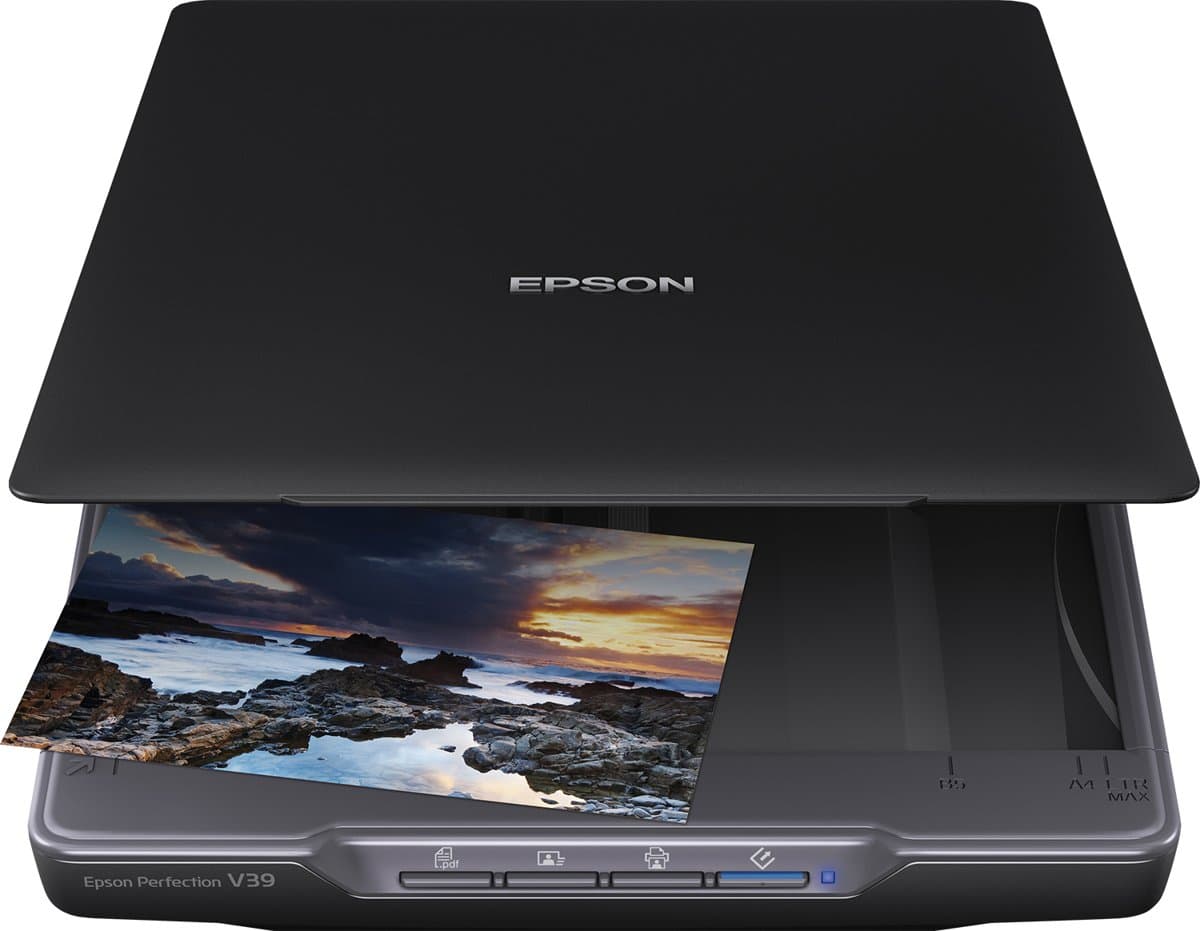 Epson Perfection V39 II, A4 Flatbed Scanner, 4800 × 4800 DPI, 48-bit Color, USB