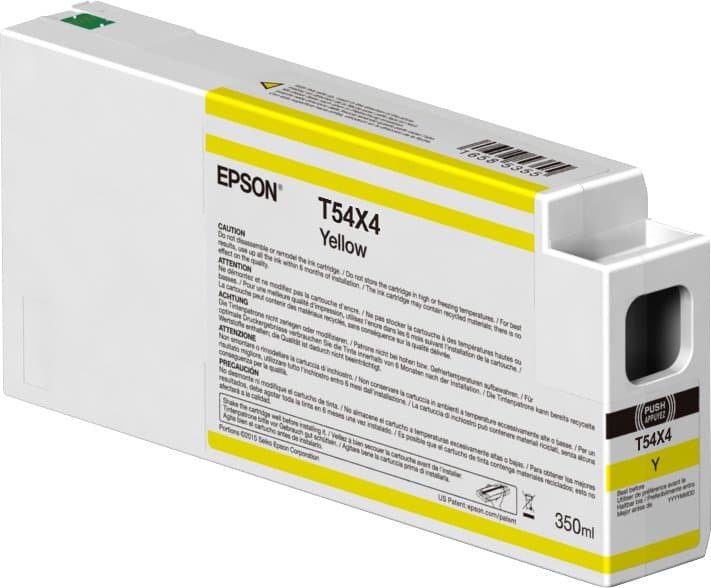 Epson UltraChrome HD Yellow Ink Cartridge, 350 ml, Single Pack