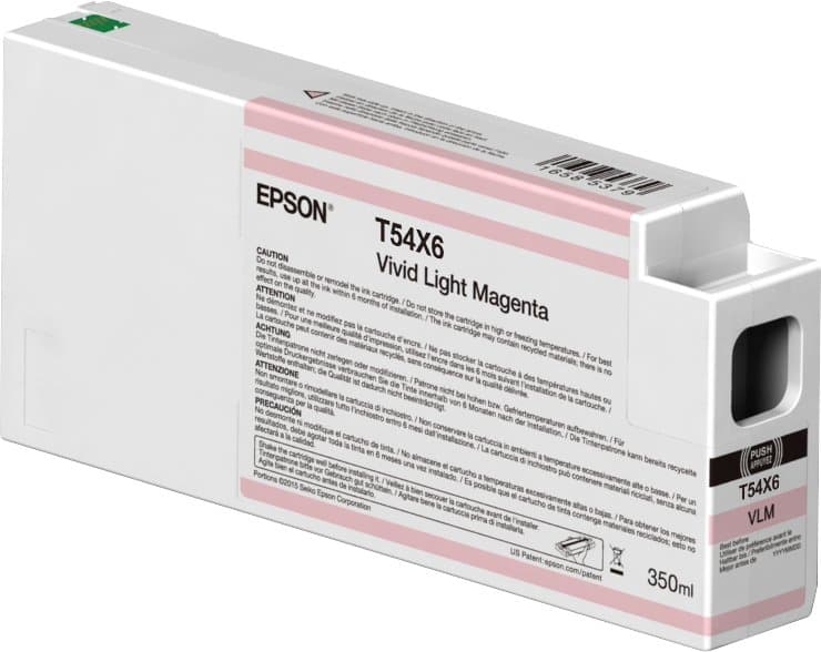 Epson T54X600 UltraChrome HDX/HD Vivid Light Magenta Ink, 350ml