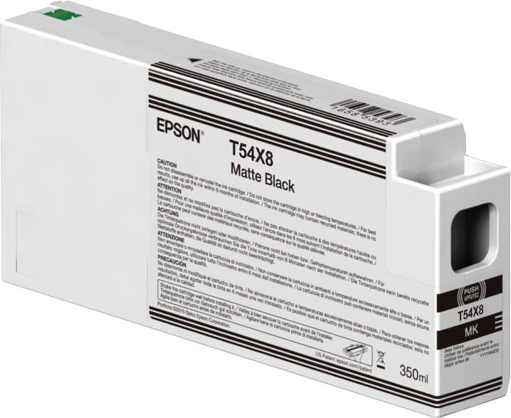 Epson UltraChrome HDX/HD T54X800 Matte Black Ink Cartridge, 350 ml