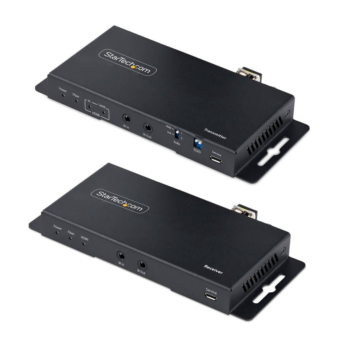 StarTech 4K HDMI over Fiber Extender Kit, 4K 60Hz, LC Fiber, 1km Single Mode, HDR