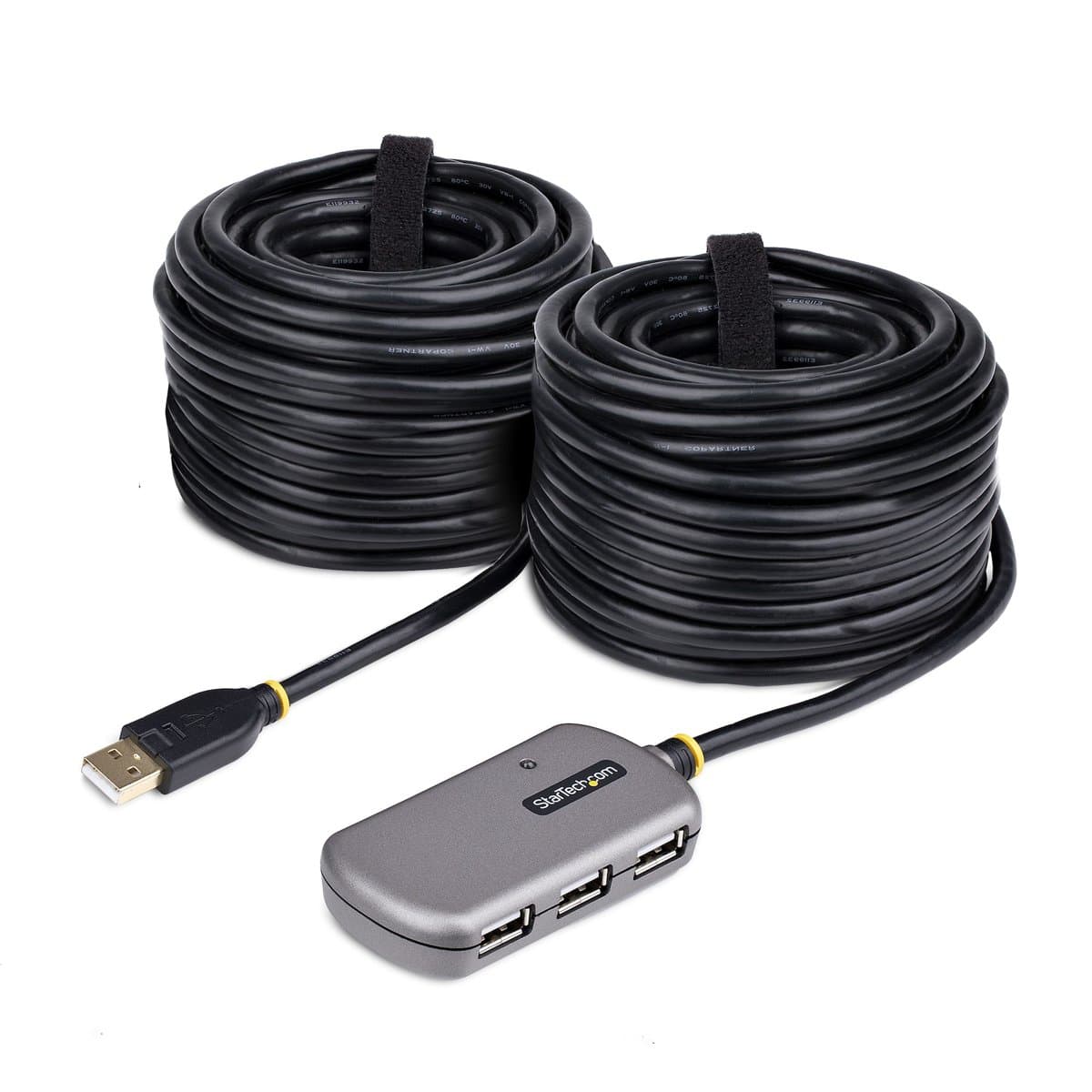 StarTech 4-Port USB 2.0 Extender Hub, 24m Cable, Active Repeater, 10W Power