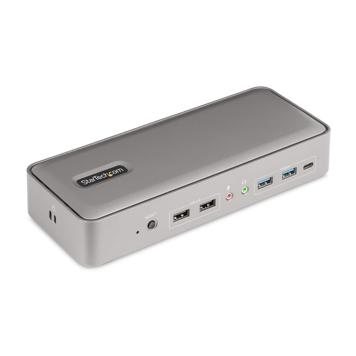 StarTech USB-C KVM Docking Station, Dual Monitor 4K, 2-Host, 90W Power