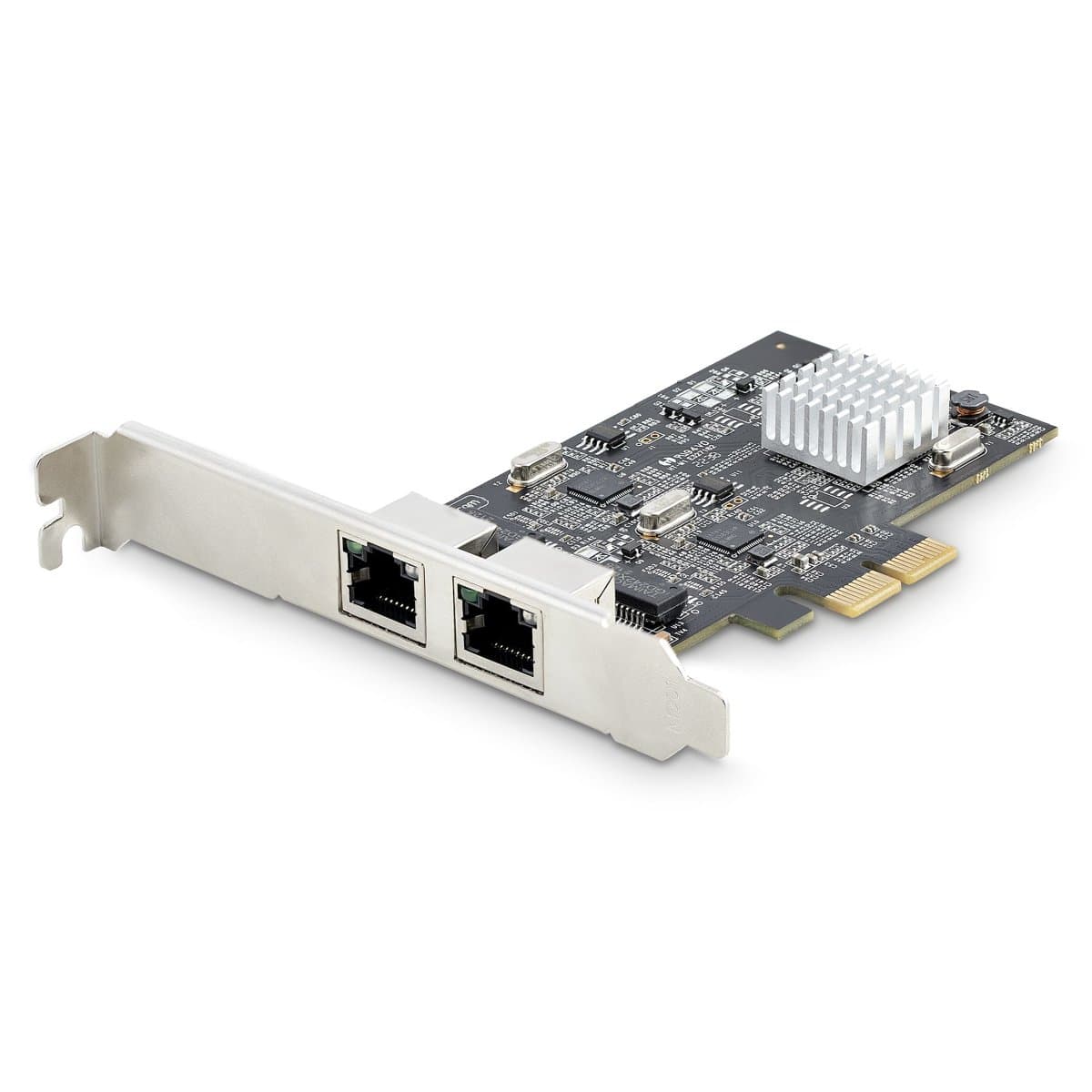 StarTech 2-Port 2.5Gbps PCIe Network Card, Intel I225-V, Multi-Speed, Cat5e Compatible