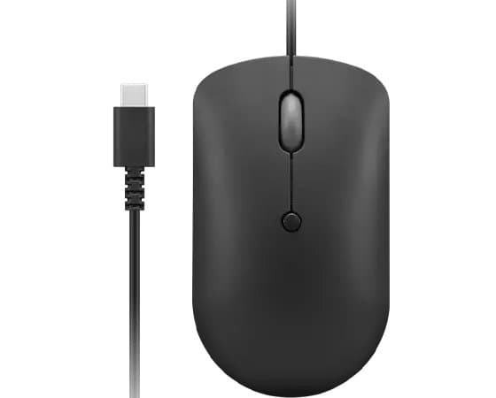 Lenovo 400 USB-C Wired Mouse, Ambidextrous, Optical, 2400 DPI
