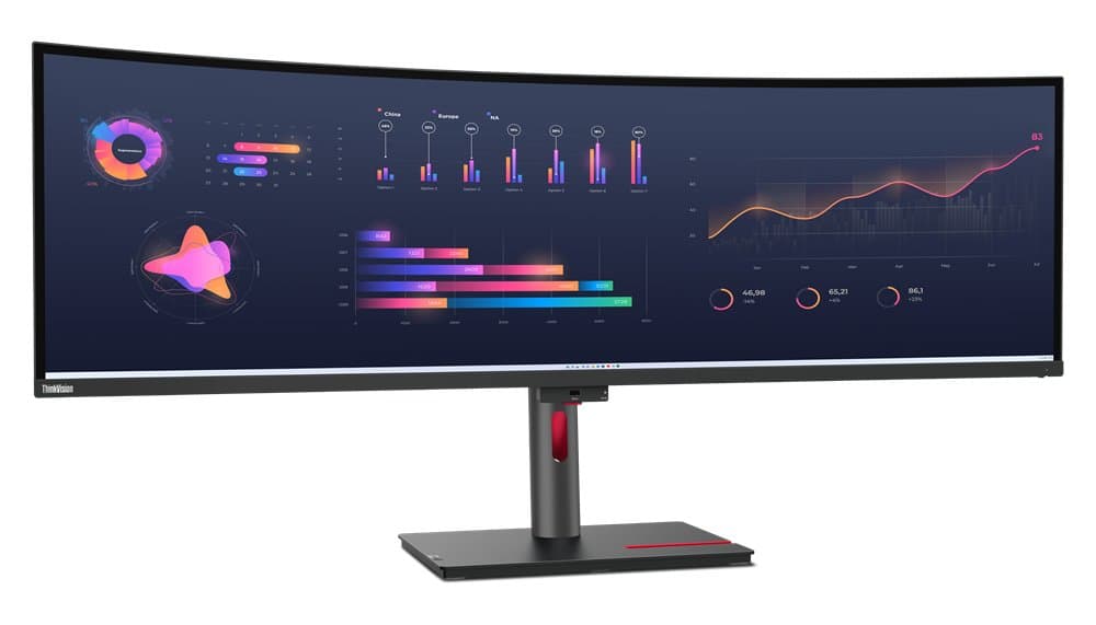Lenovo ThinkVision P49w-30, 49" DQHD, 5120×1440, 6ms Response, 32:9 Aspect
