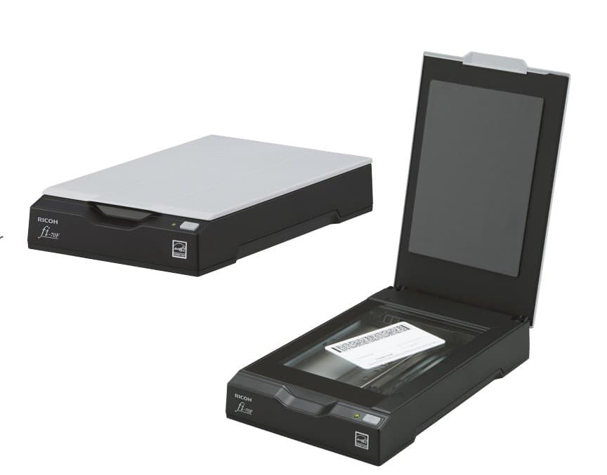Ricoh FI-70F Flatbed Scanner, 105×148mm, 600×600 DPI, 24-bit