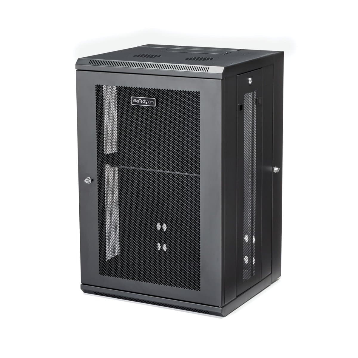 StarTech 4-Post 18U Wall Mount Network Cabinet, 19" EIA-310, 90kg Capacity, Hinged