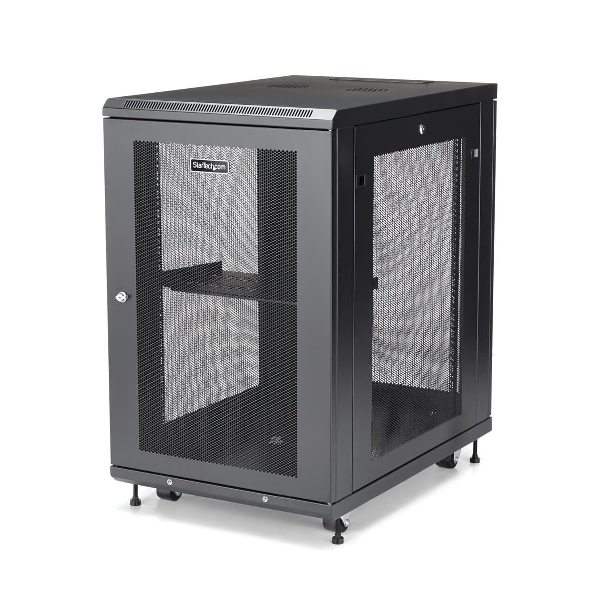 StarTech 4-Post 18U Server Rack, Cabinet, 450 kg, 19″