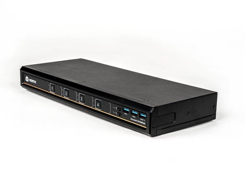 Vertiv Avocent SVKM 140, 4-Port KVM Switch, USB Ports, Black