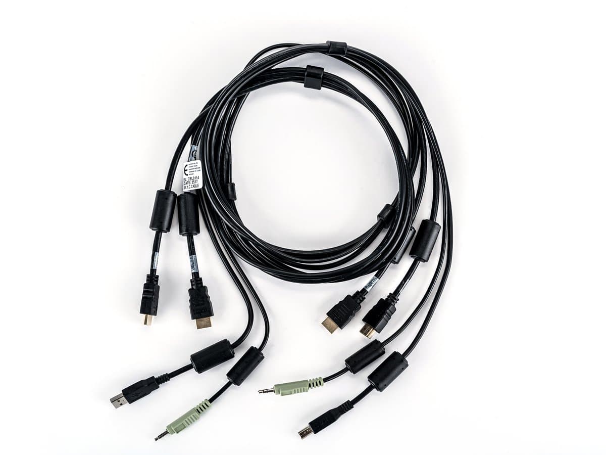 Vertiv Avocent CBL0115 KVM Cable, 3 m, 2×HDMI, USB Keyboard/Mouse, 3.5mm Audio