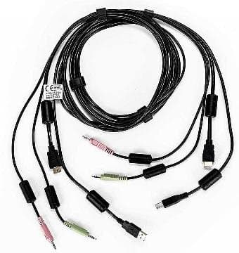 Vertiv Avocent CBL0126 KVM Cable, 6ft, USB Keyboard/Mouse, HDMI, Audio