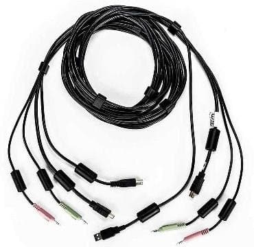Vertiv Avocent CBL0127, 10ft KVM Cable, HDMI, 2× USB, 2-Channel Audio