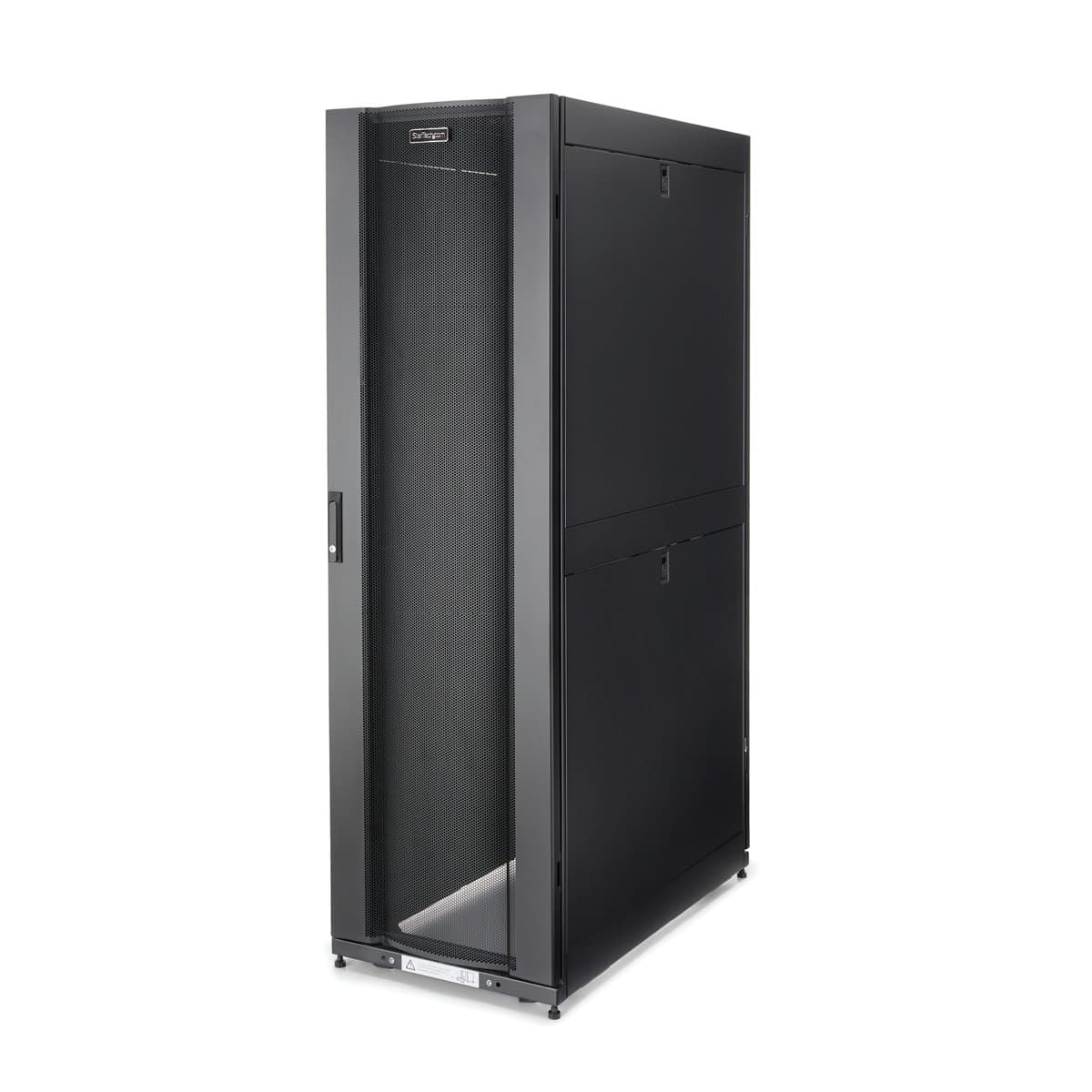 StarTech 4-Post 42U Server Rack Cabinet, 19" Width, 1500 kg Capacity, Lockable, Casters