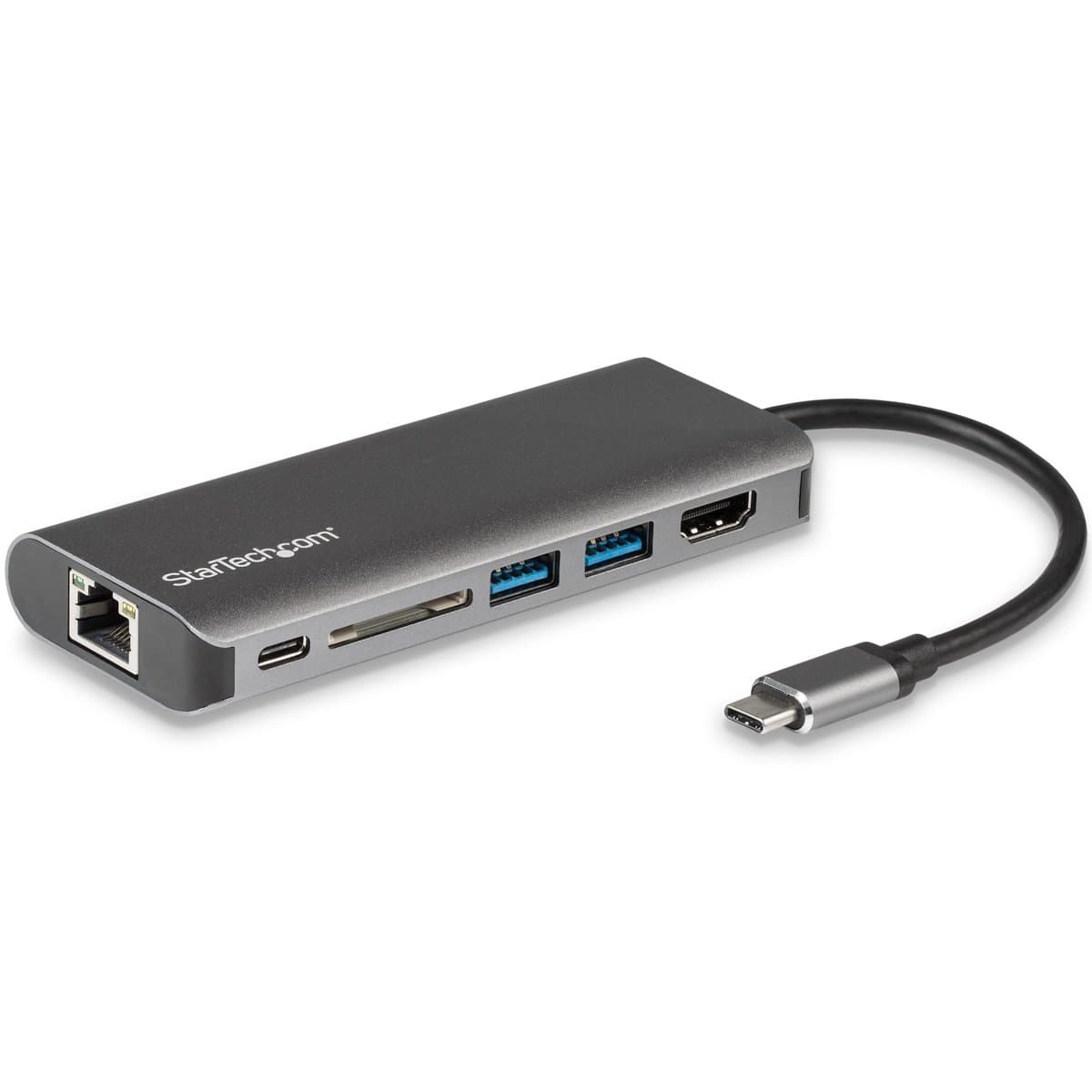 StarTech USB-C Multiport Adapter, 4K HDMI, 60W PD, Gigabit Ethernet