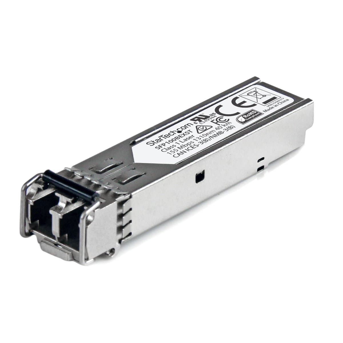 StarTech 100BASE-EX SFP Transceiver, 100 Mbps, Single Mode Fiber, LC, 40km