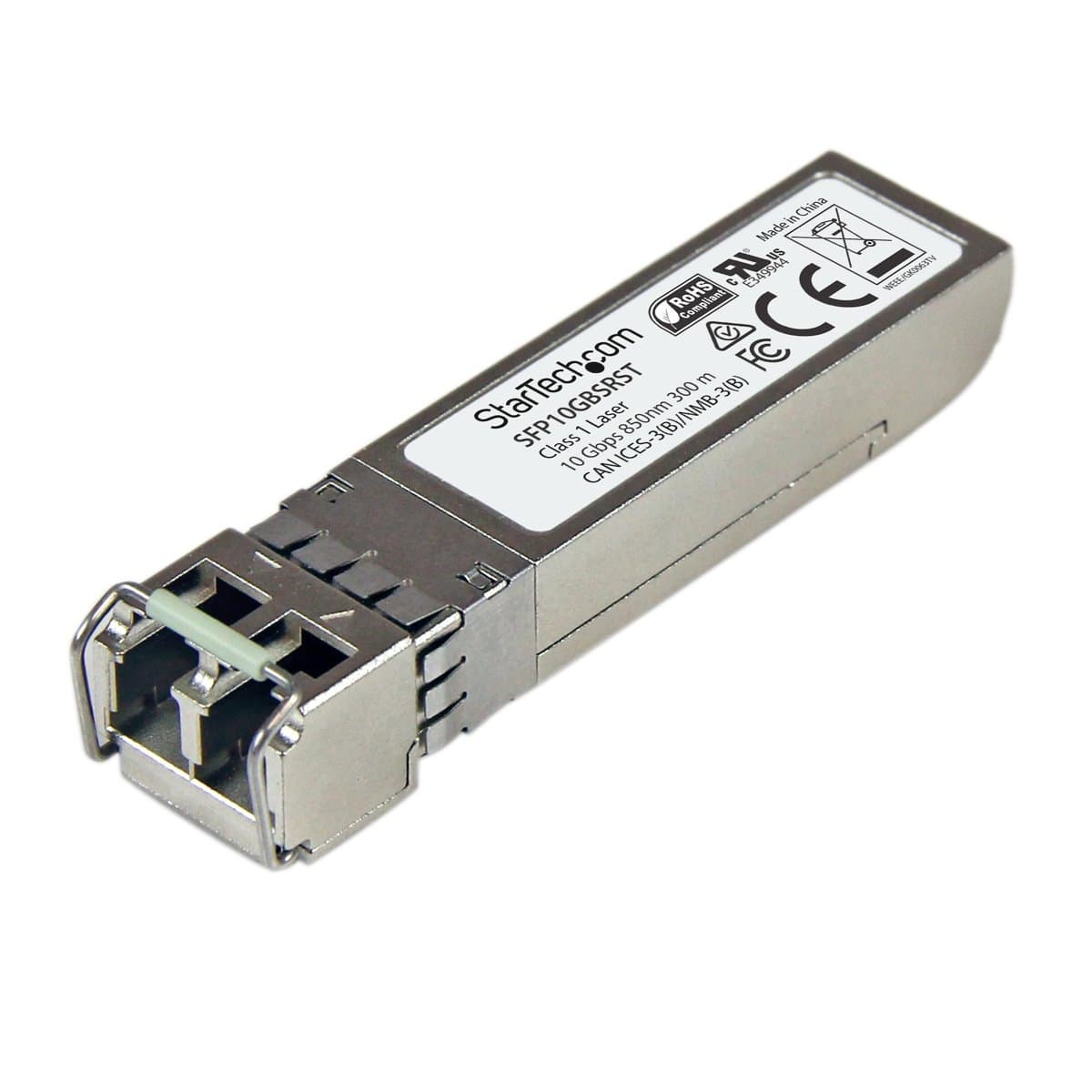 StarTech 10GBASE-SR SFP+ Transceiver, LC, 300m, Multi-Mode Fiber, 850nm