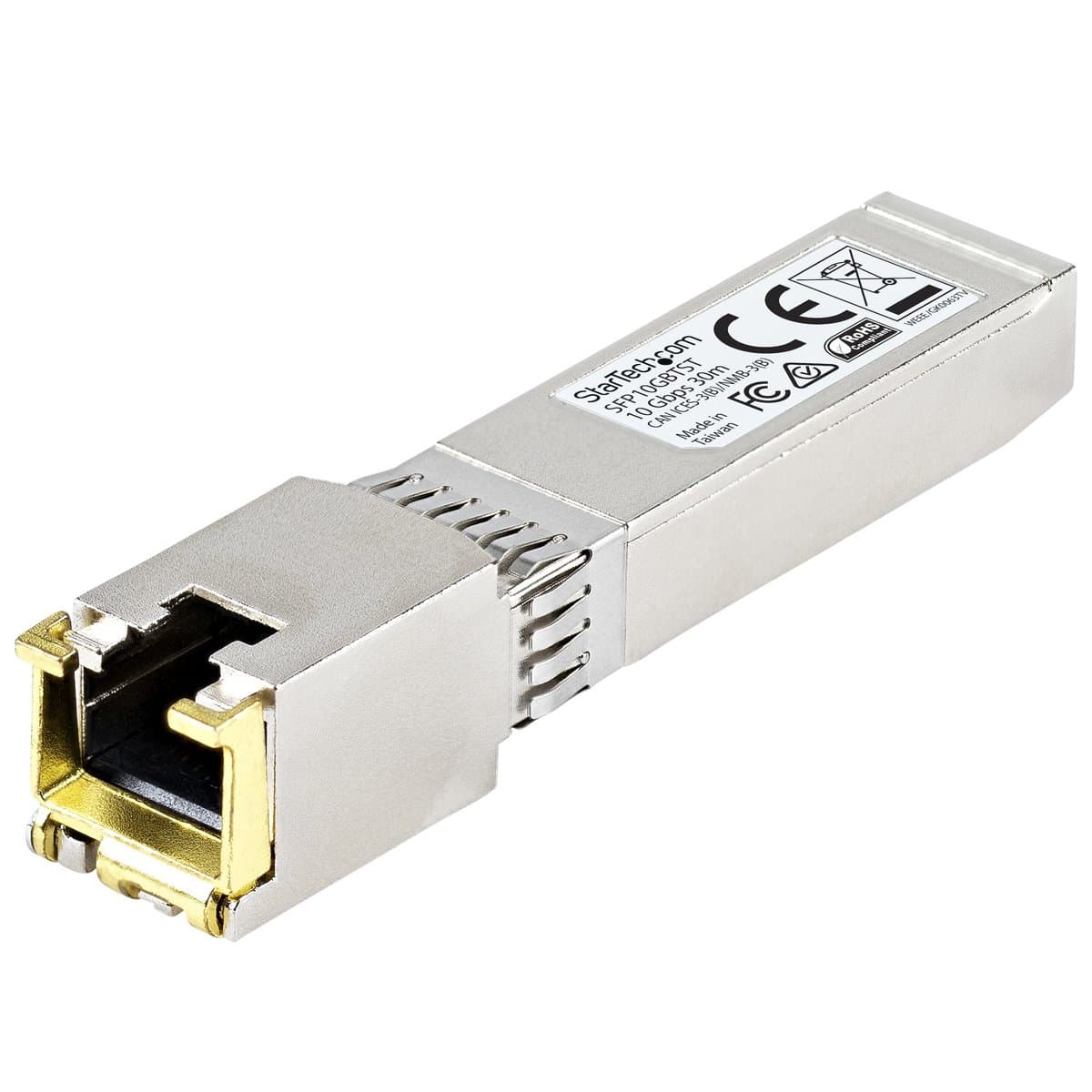 StarTech 10GBASE-T SFP+ Transceiver Module, 10 Gbps, Copper, 30m