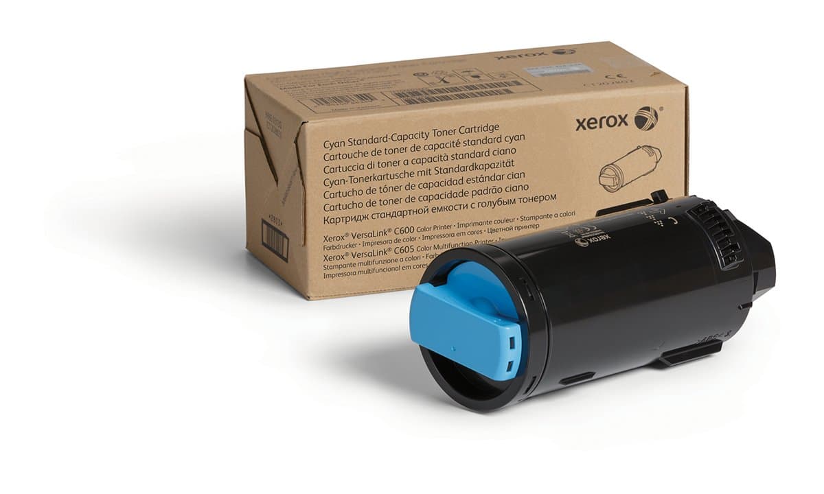 Xerox 106R03896 Cyan Toner Cartridge, 6000 Pages, Standard, VersaLink C600/C605