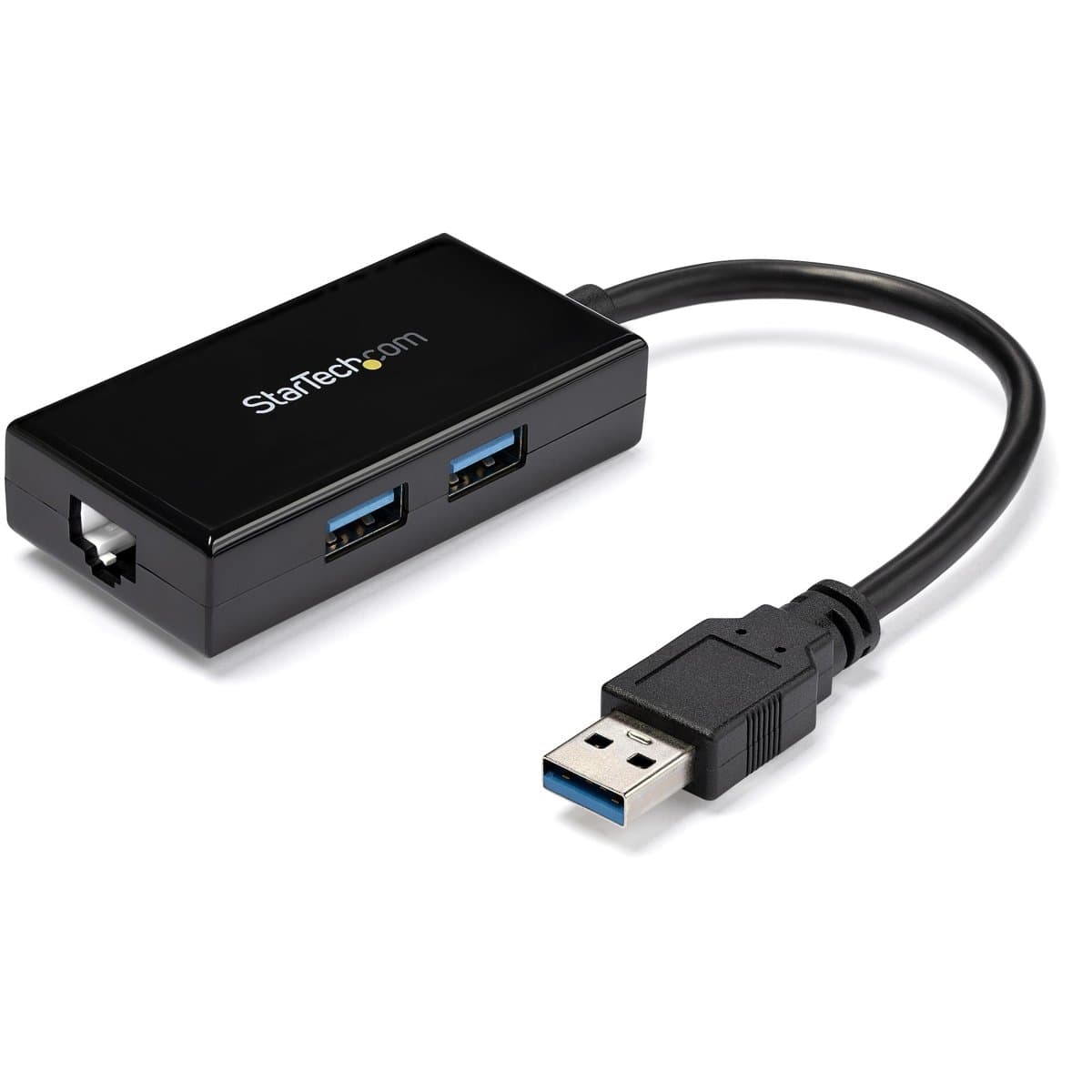 StarTech USB 3.0 Gigabit Ethernet Adapter, 5 Gbps, 2× USB 3.0 Pass-Through, 30cm Cable