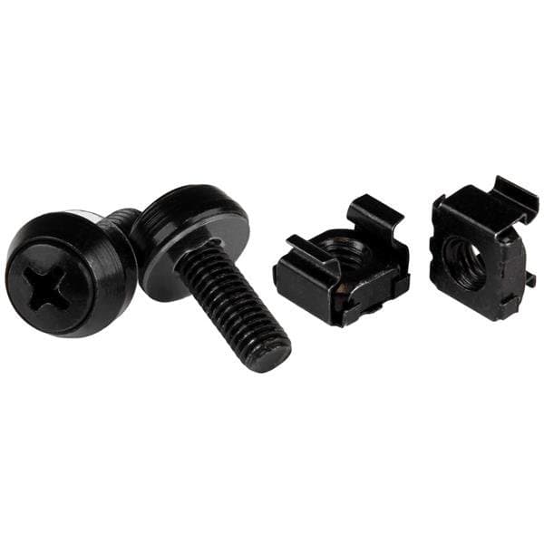 StarTech M6 × 12 mm Mounting Screws & Cage Nuts, 50-Pack