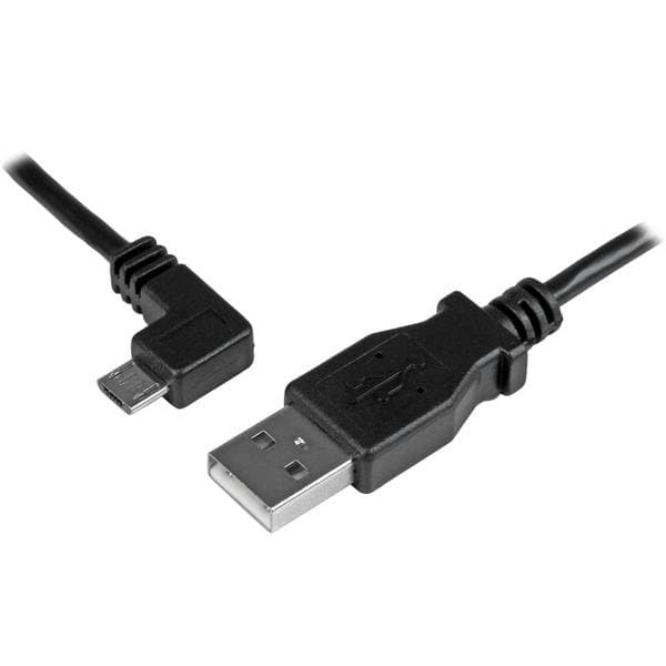StarTech Micro-USB Cable, Left-Angle USB A to Micro-B, 1 m, USB 2.0
