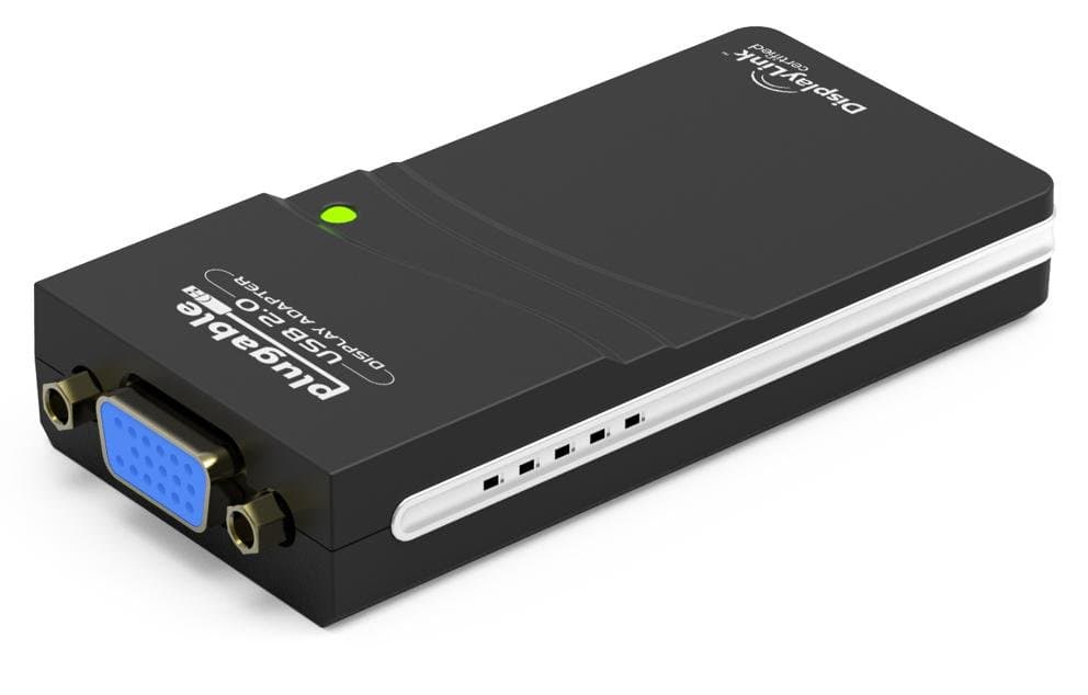 Plugable USB-VGA-165, USB 2.0 to VGA Adapter, 1920x1080, Multi-Display