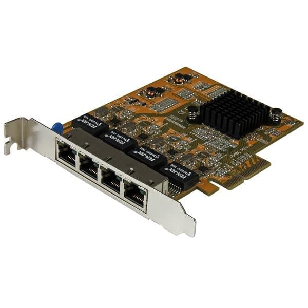 StarTech 4-Port PCIe, Gigabit Network Card, Ethernet, 1000 Mbps