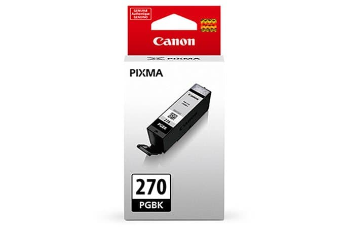 Canon PGI-270 Pigment Black Ink Tank, High Contrast, Smart LED Indicator, MG-Compatible