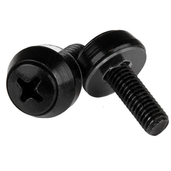 StarTech M5 x 12mm, Mounting Screws, 100 Pack, Black Finish