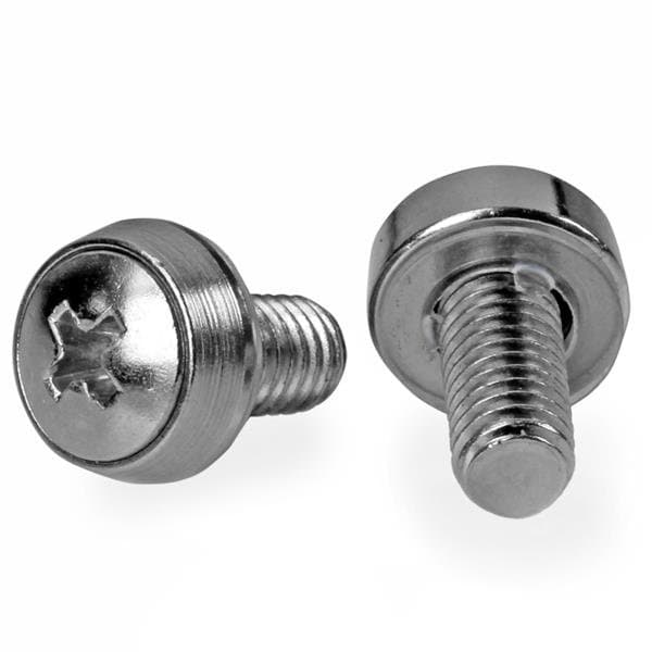 StarTech M6 × 12mm Stainless Steel Mounting Screws, 100 Pack
