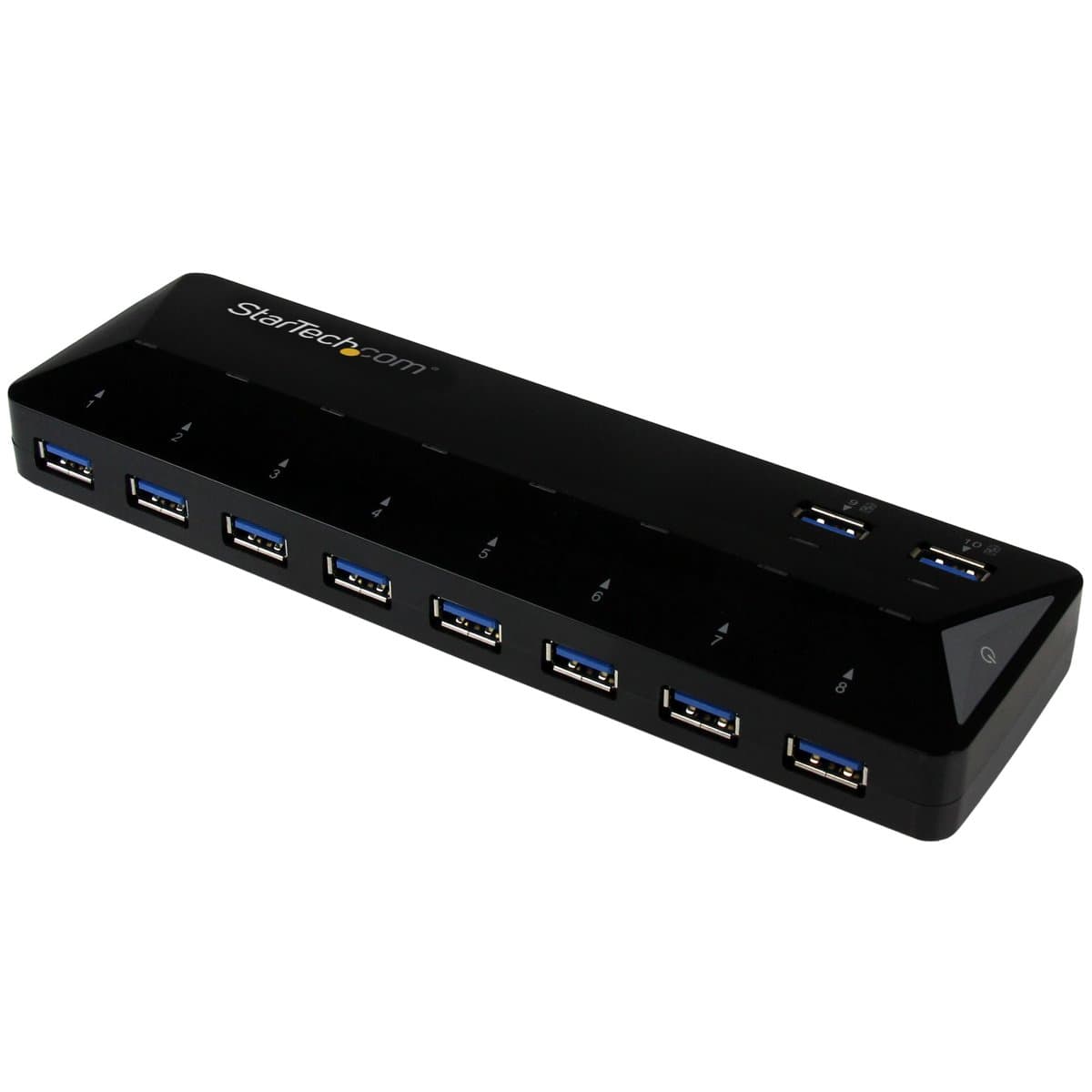 StarTech 10-Port USB 3.0 Hub, 5Gbps, 2× 1.5A Charging Ports, Type-B Host