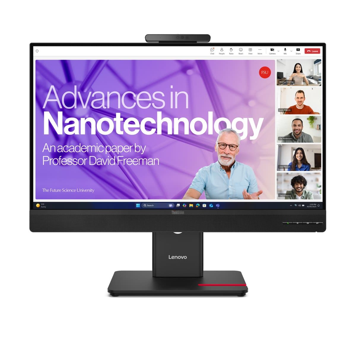 Lenovo ThinkVision T27QD-4v, 27" 2560×1440 QHD LCD, 6ms Response, USB 3.2 Hub
