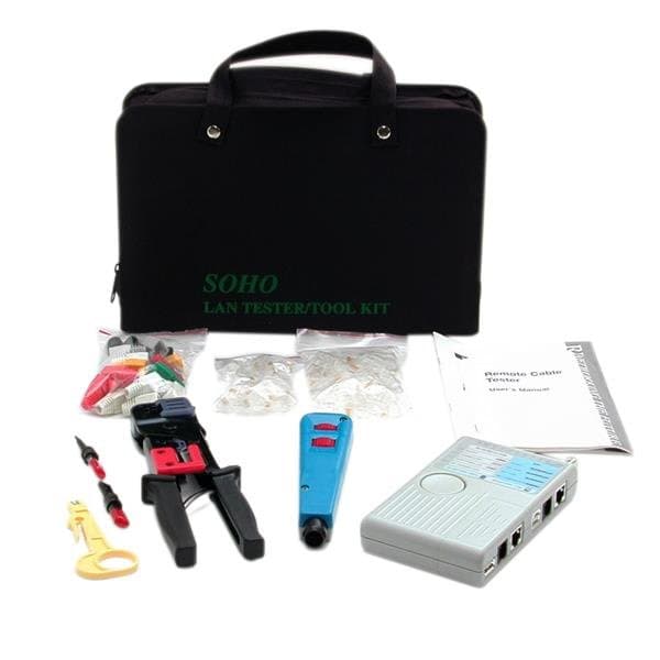 StarTech Professional RJ45 Network Installer Tool Kit, Carrying Case, Cable Tester