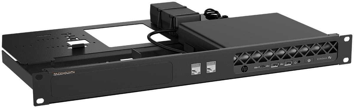 Rackmount.IT RM-HP-T3, 19" Rack Mounting Bracket, HP Mini Series, Black