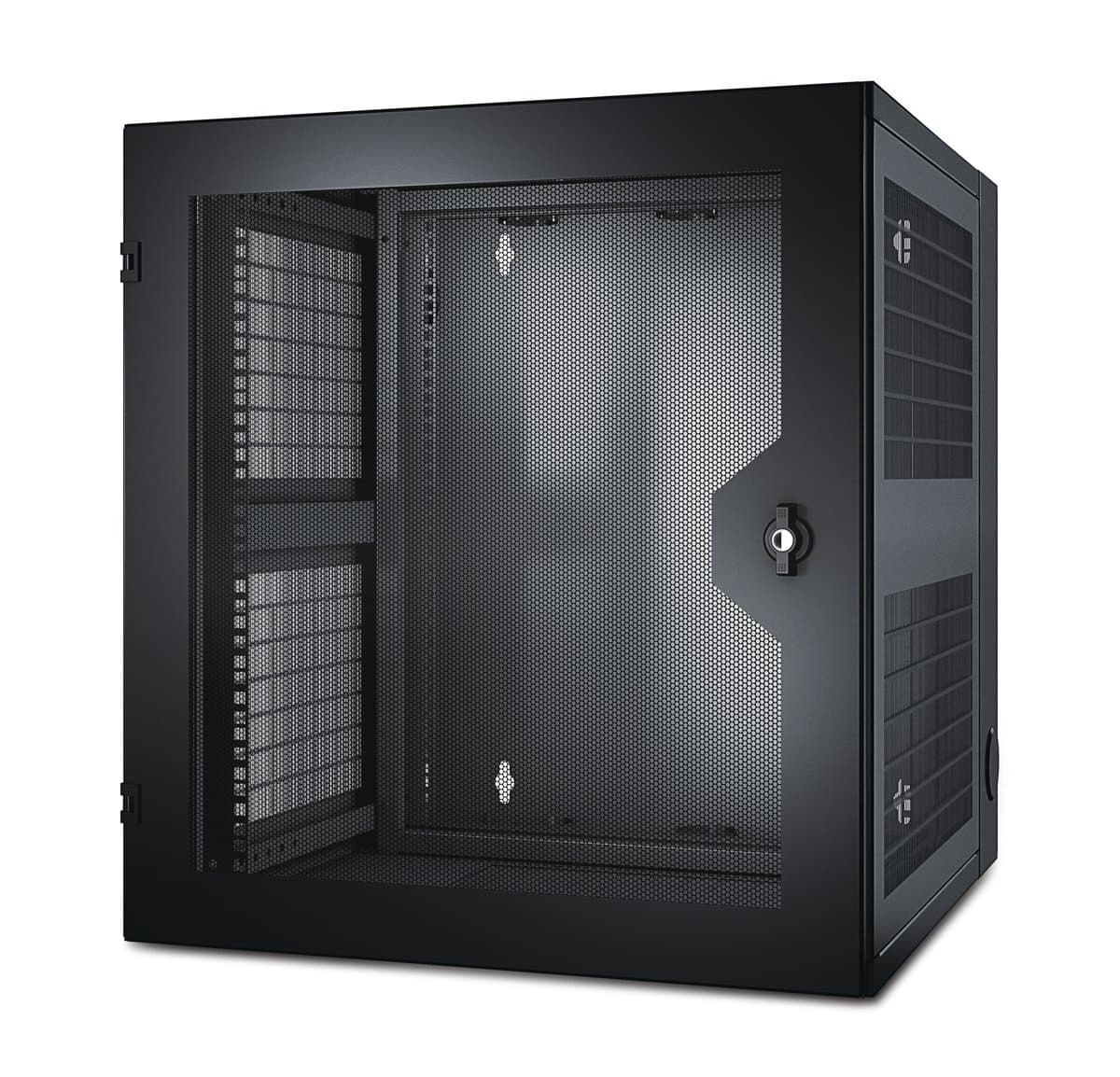 APC NetShelter 13U Wall-Mount Rack, Vented Door, 90.91kg Capacity, 19in Depth