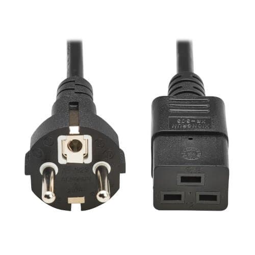 Eaton Eu Comp Power Cord Schuko C19 16A 250V 2.5 M (8.2 Ft.) Black