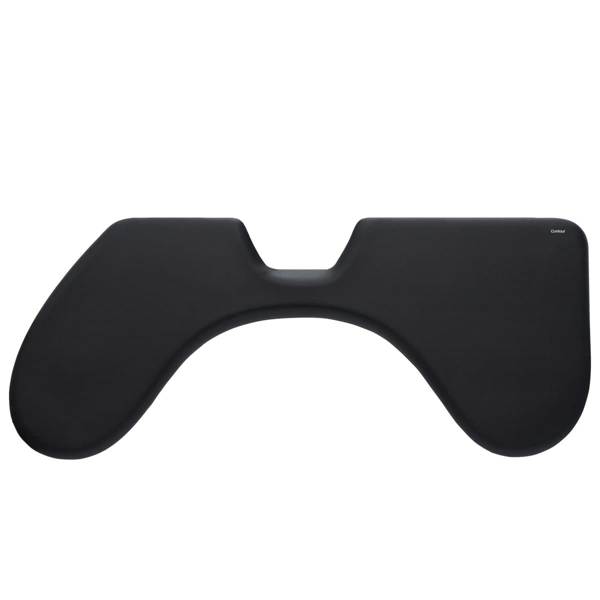 Contour ArmSupport for RollerMouse Red, Black Vegan Leather, Wrist Rest