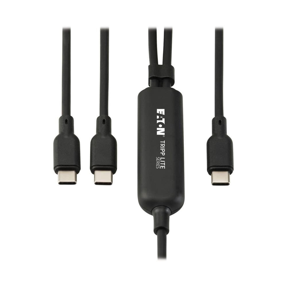 Eaton 2-In-1 USB-C Charging Cable (M/2XM) - 140W Pd 3.1 Charging 4ft