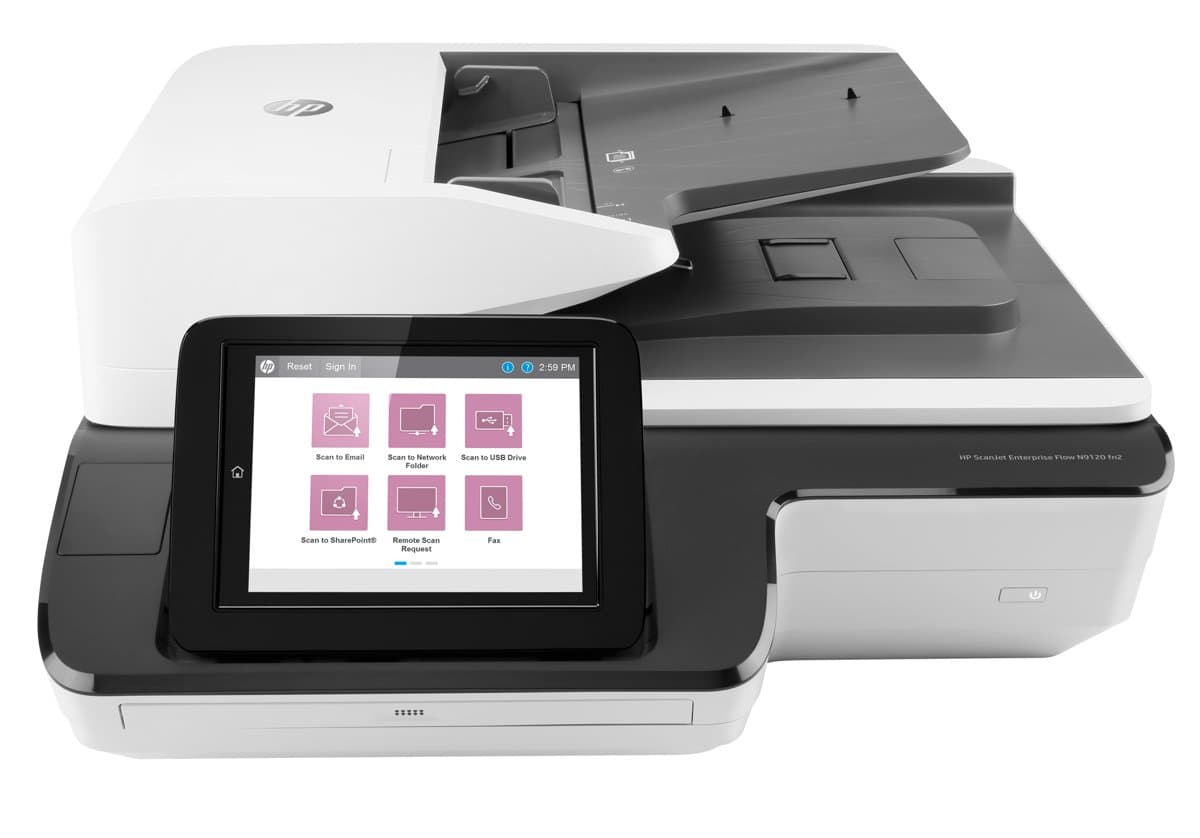 HP ScanJet Enterprise Flow N9120 fn2, 600 × 600 DPI, 120 ppm, A3, 200-sheet ADF