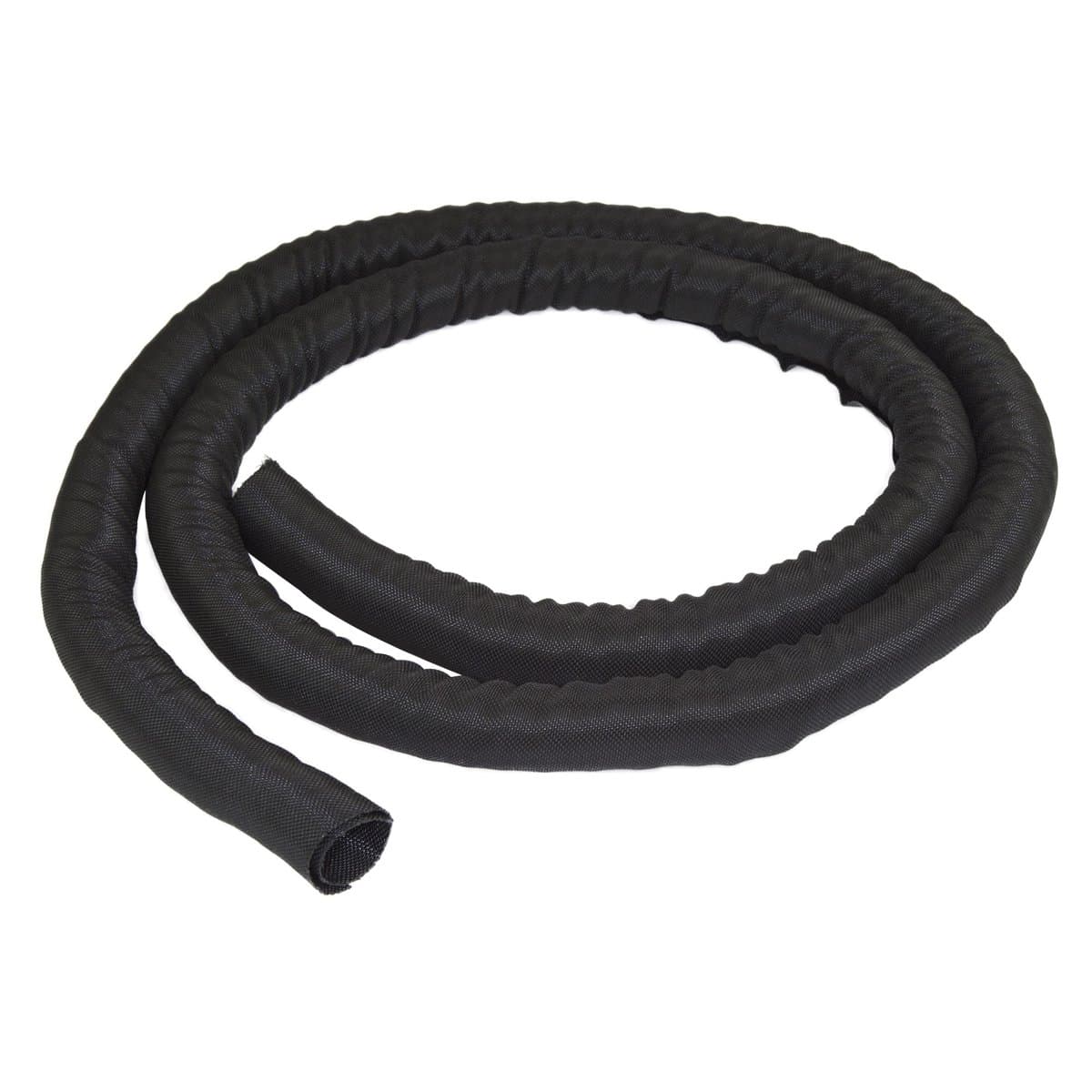 StarTech 6.5 ft Cable Management Sleeve, Trimmable Polyester Wrap, 1"–1.5" Dia, Black