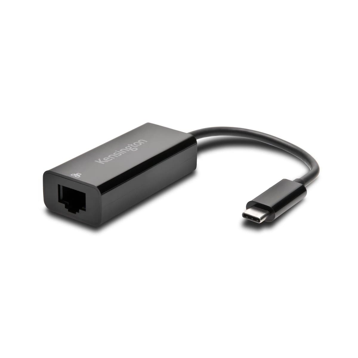 Kensington CA1100E USB-C to Ethernet Adapter, Gigabit, Black
