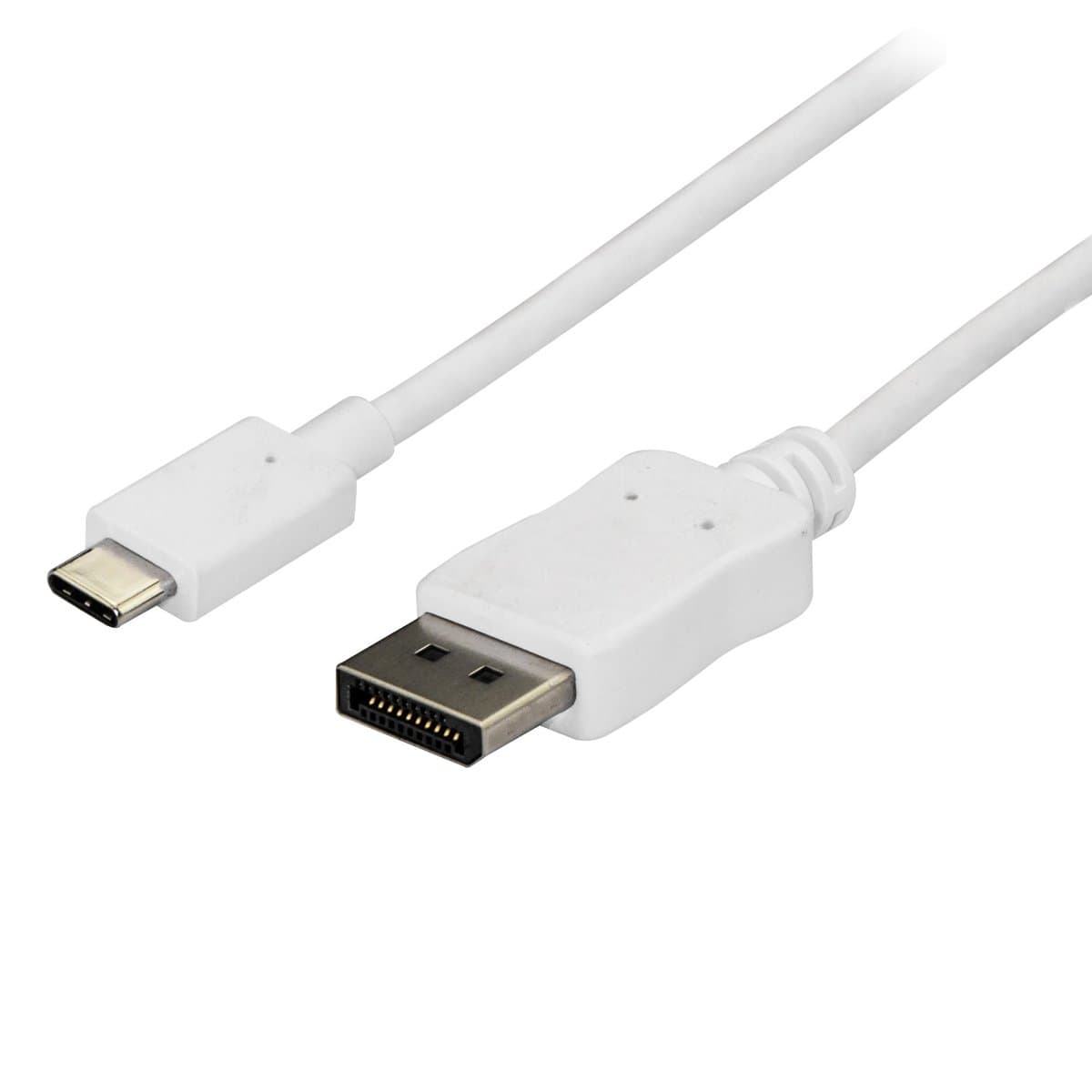 StarTech 6 ft USB-C to DisplayPort 1.2 Cable, 4K 60 Hz HBR2, DP Alt Mode, White