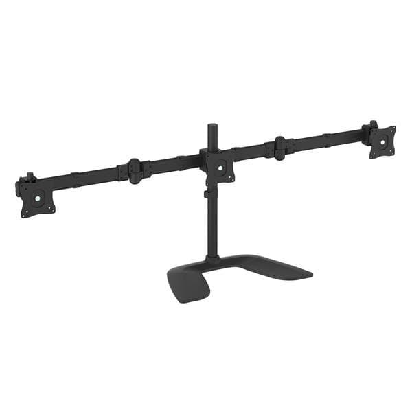 StarTech Triple-Monitor Stand, Clamp Mount, 13-27 Inches, 24kg Capacity